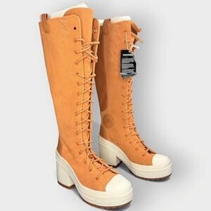 Womens Size 7 Converse Platform Boots Chuck 70 De Luxe Heel XX High A15660C